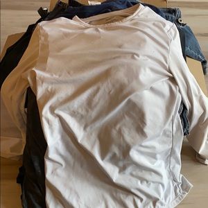 White long sleeve spandex.